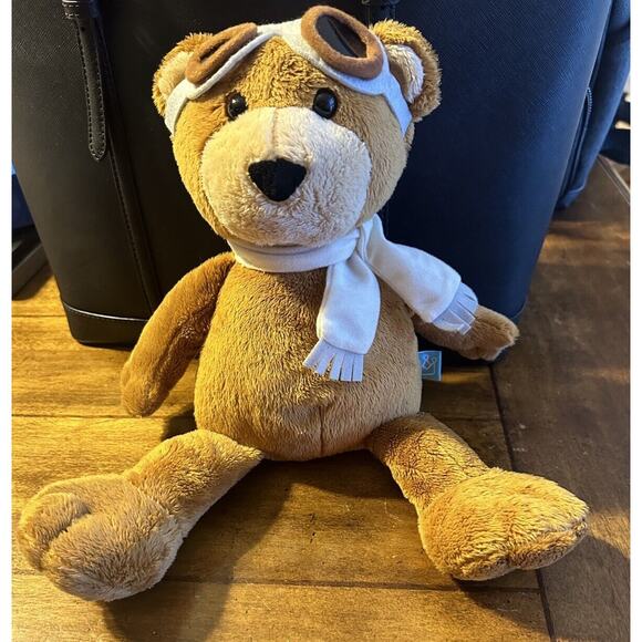 Manhattan Toy Other - Manhattan Toy "18 Plush Brown Teddy Bear Pilot Aviator Baby Infant Toy